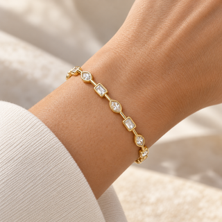 Serena Bezel Tennis Bracelet