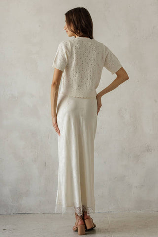 Pointelle Knit Cardigan