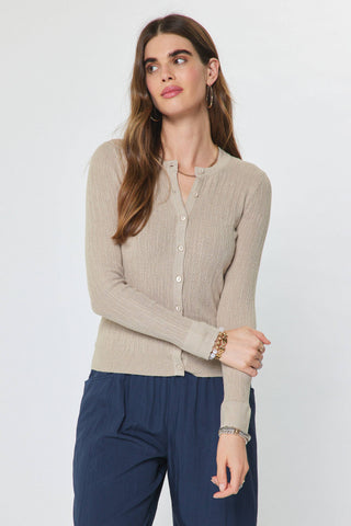 Soho Ribbed Tank And Cardigan Set