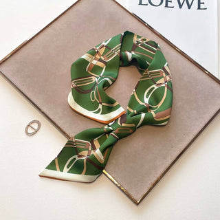 Finishing Touch Green Stirrup Loop Scarf