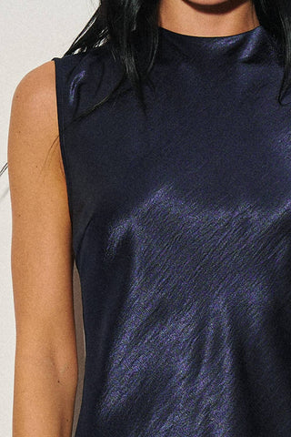Sabine Satin Tie-Back Maxi Dress