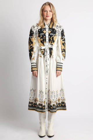 Wild Hearts Shirt Dress – alternate angle – Into The Palms boutique