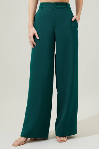 Chelsea Belted Wide Leg Trousers