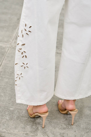 Midnight Garden Cutwork Jeans