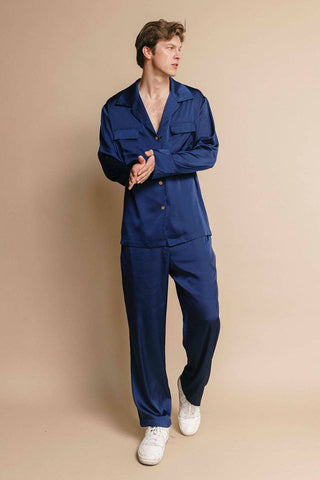 Co-ord Set in Mediterrranean-Blue