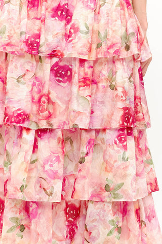 Jacquelyn Pink Floral Dress