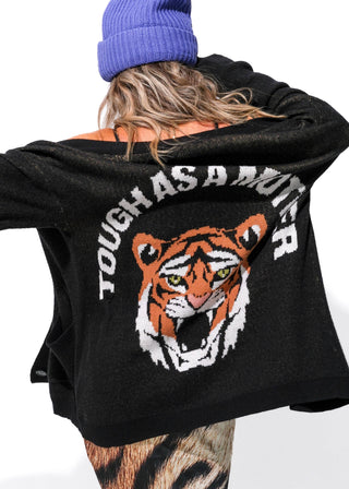 Tough as a Mother Oversized Cardigan Sweater
