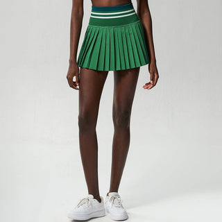 Match Time High-Waisted Ribbed Sports Tennis Skirt