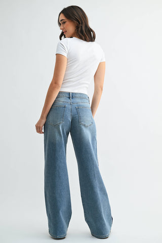 Tuxedo Sweat Pants Jeans - Mid-rise