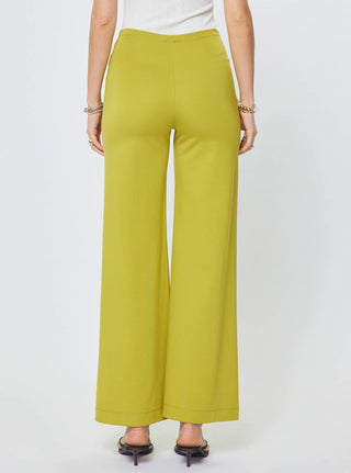 Fifth Avenue Ponte High Rise Pintuck Wide Leg Pants