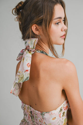 Florentine Halter Mini Dress