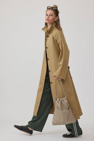 Classic Belted Long Trench Coat