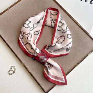 Finishing Touch Red Snaffle Bit Loop Scarf