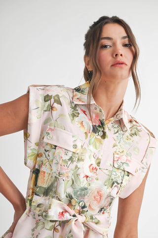 Primavera Belted Romper