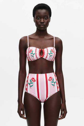 Jungle Rose Reversible Square Bandeau Top