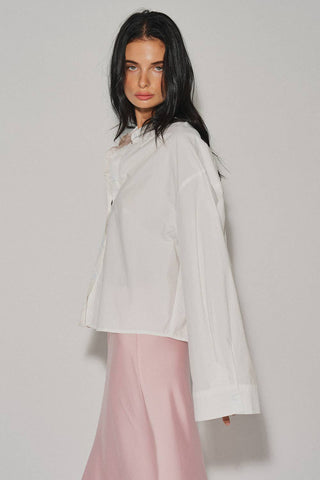 Rue Cropped Button Down Shirt