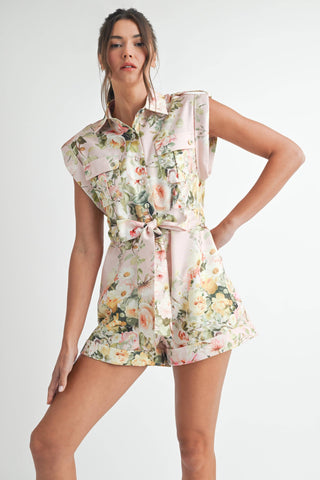 Primavera Belted Romper