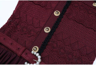 Odette Belted Knit Dress