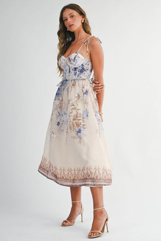 Giardino Chiffon Midi Dress