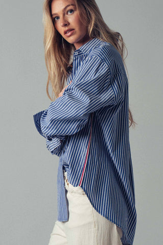 Riviera Striped Twill Buttondown Shirt