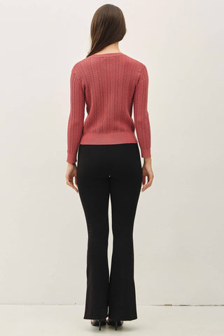 Willow Pointelle Cardigan Sweater