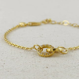 Golden Hour Linked Cz Bracelet