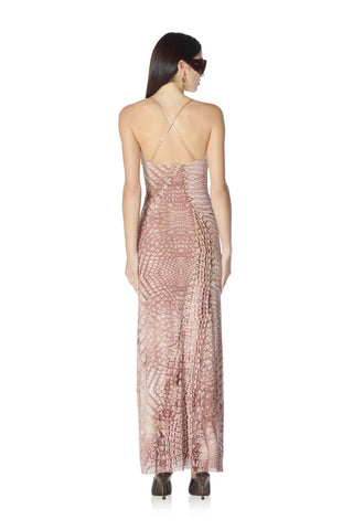 Romy Dress - Cappuccino Croc by AFRM