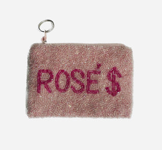 Rosé Money Hand-beaded Coin Purse