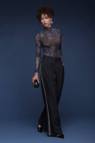 Side Stripe Wide Leg Trouser