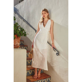 Stolen Moments Plunging Cutout Maxi Dress