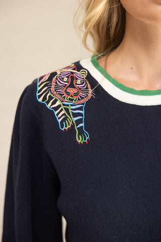 Tigre Lumière Embroidered Sweater