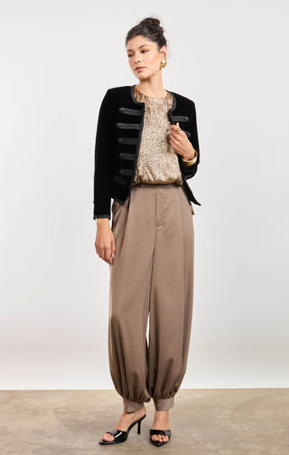 Headliner Velvet Military Jacket