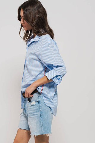 Riviera Striped Twill Buttondown Shirt
