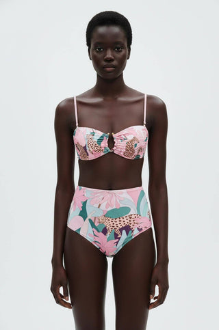 Jungle Rose Reversible Square Bandeau Top