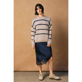 Chateau Satin Lace Skirt