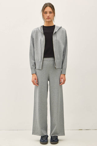Mercer Ribbed Knit Hoodie Jacket