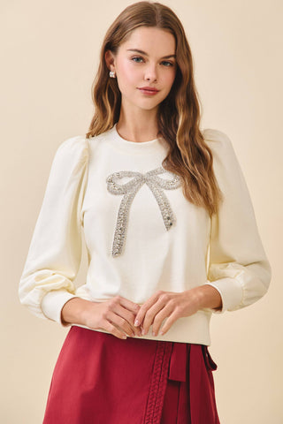 Bijou Bow Sweatshirt