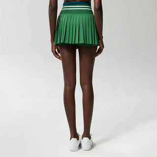 Match Time High-Waisted Ribbed Sports Tennis Skirt