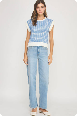 Heirloom Lattice Sweater Top