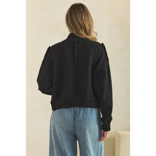 Cadette Knit Zip Cardigan Sweater