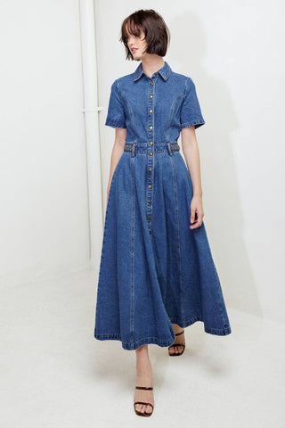 Sloane Denim Midi Dress