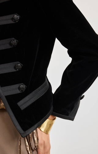 Headliner Velvet Military Jacket