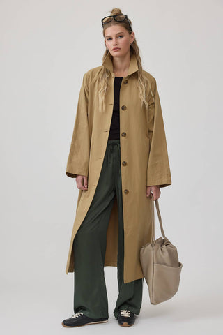 Classic Belted Long Trench Coat
