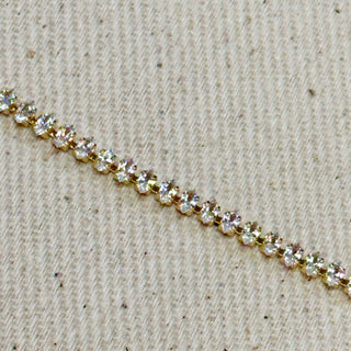 Shine Bright Marquise Tennis Necklace - 4mm, 18k gold filled