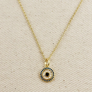 18k Gold Filled Protection Mandala Necklace