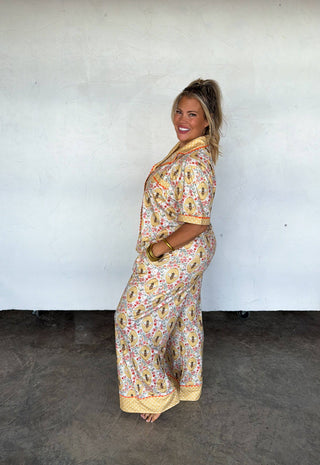 In The Country Pajamas - Short Sleeve Top and Pants Set