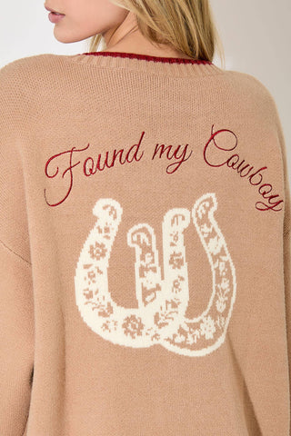 Found My Cowboy Cardigan Sweater