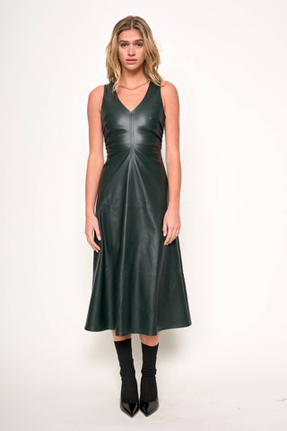 Ivy Luxe Faux Leather Dress