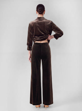 Velvet High Rise Wide Leg Pants