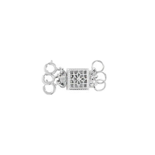Ornate Square No Tangle Triple Clasp